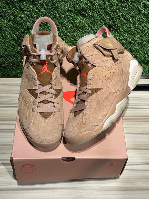 Jordan 6 Retro Travis Scott British Khaki Sz 8.5M