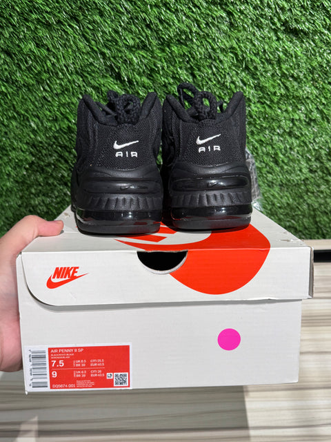 Nike Air Penny 2 Stussy Black Sz 7.5