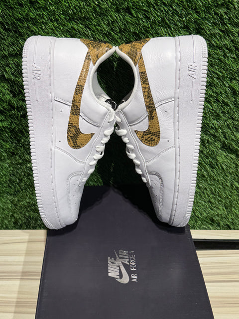 Nike Air Force 1 Low Retro Ivory Snake Sz 9M