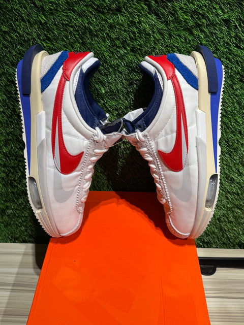 Nike Zoom Cortez SP sacai White University Red Blue Sz 9.5