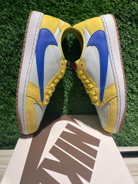 Jordan 1 Retro Low OG SP Travis Scott Canary (Women's) Sz 11M/12.5W