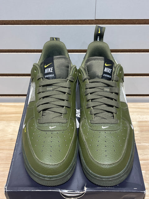 Nike Air Force 1 Low Utility Olive Canvas Sz 9