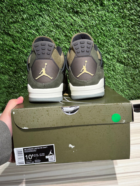 Jordan 4 Retro SE Craft Medium Olive Sz 10.5