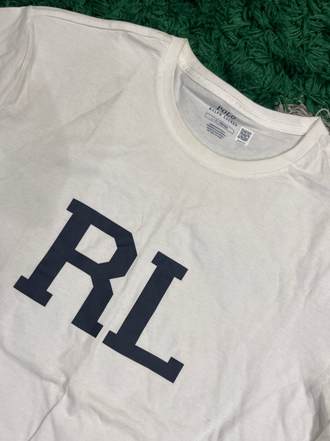 Polo Ralph lauren White Shirt RL Logo Graphic