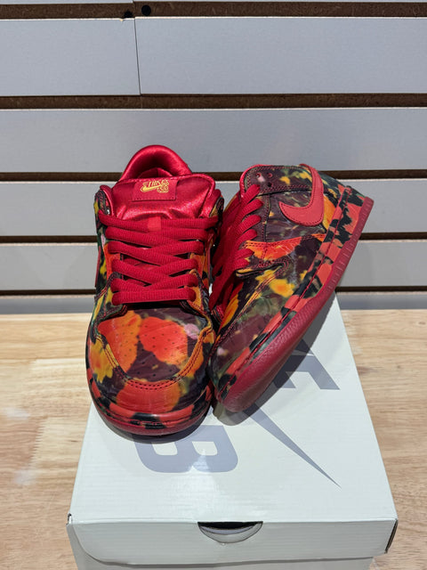 Nike SB Dunk Low The Wizard of Oz Poppy Field Sz 8