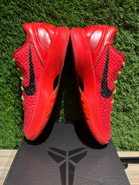 Nike Kobe 6 Protro Reverse Grinch Sz 7.5M/9W