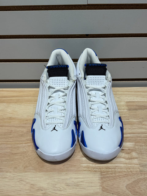 Jordan 14 Retro White Hyper Royal Sz 11