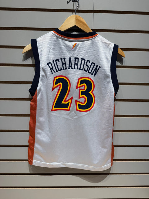 Vintage 2000s Kids Reebok Golden State Warriors Jason Richardson #23 Jersey