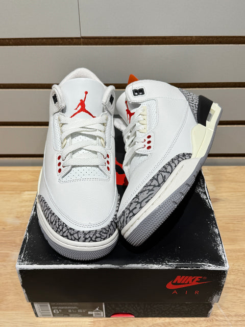 Jordan 3 Retro White Cement Reimagined Sz 6.5M