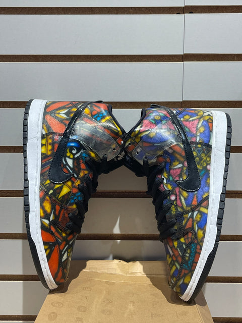 Nike SB Dunk High Concepts Stained Glass Sz 9.5