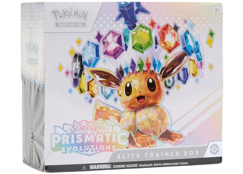 Pokémon Scarlet & Violet Prismatic Evolutions Pokemon Center Elite Trainer Box