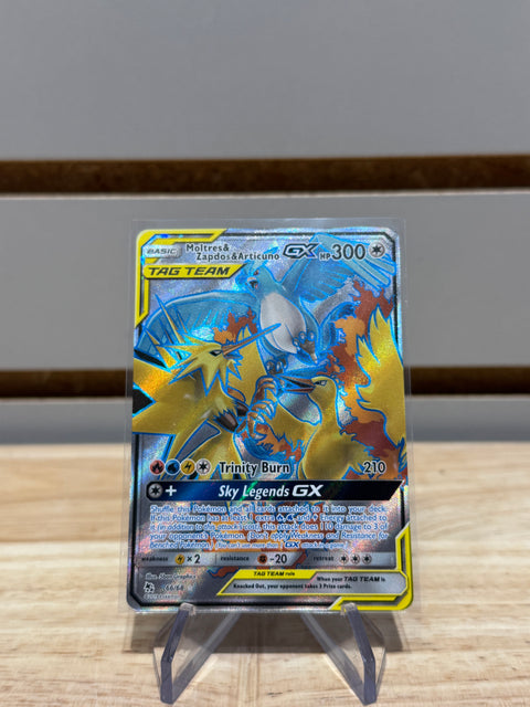 Pokémon Moltres & Zapdos & Articuno GX (Full Art) - Hidden Fates (HIF)
