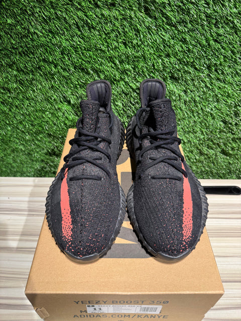 adidas Yeezy Boost 350 V2 Core Black Red Sz 11