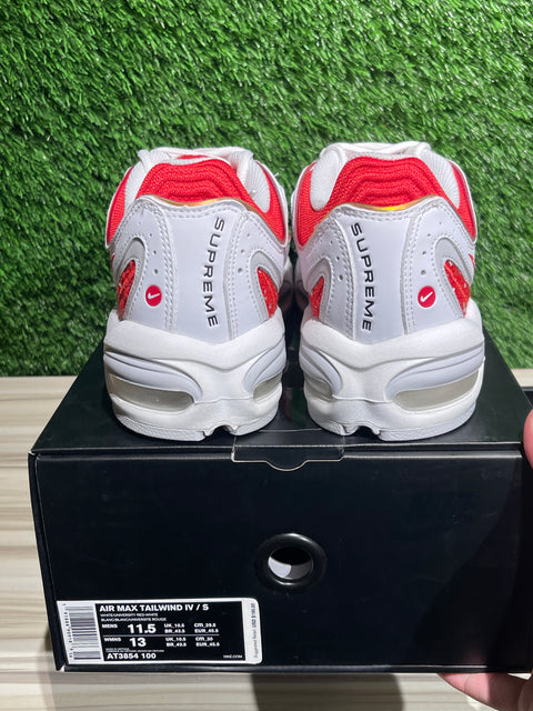 Nike Air Max Tailwind 4 Supreme White Sz 11.5M