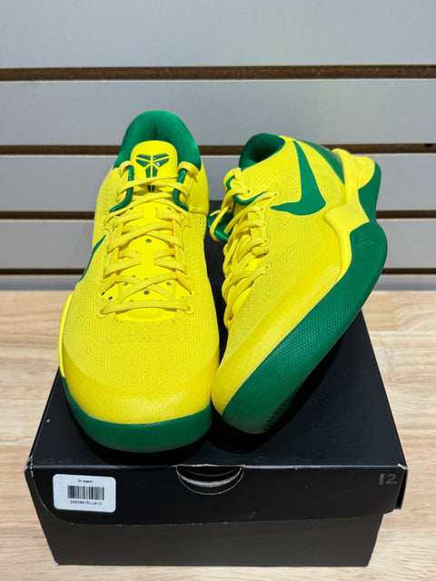 Nike Kobe 8 Protro Oregon Ducks Yellow PE Player Exclusive Sz 12