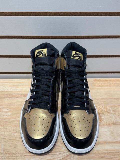Jordan 1 Retro High NRG Patent Gold Toe Sz 14