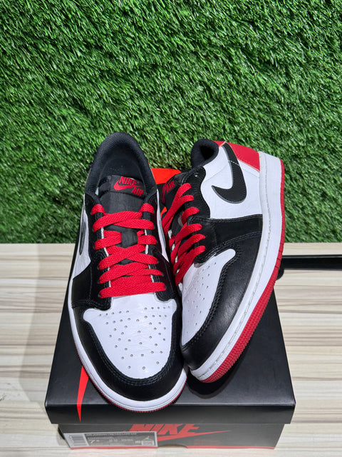 Jordan 1 Retro Low OG Black Toe (2023) Sz 7.5M