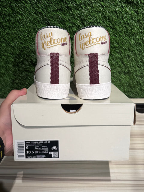 Nike SB Zoom Blazer Mid QS Welcome Skateboarding Sz 9