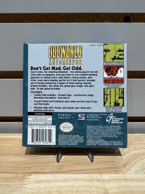 Vintage Oddworld Adventures (Nintendo Game Boy, 1998)