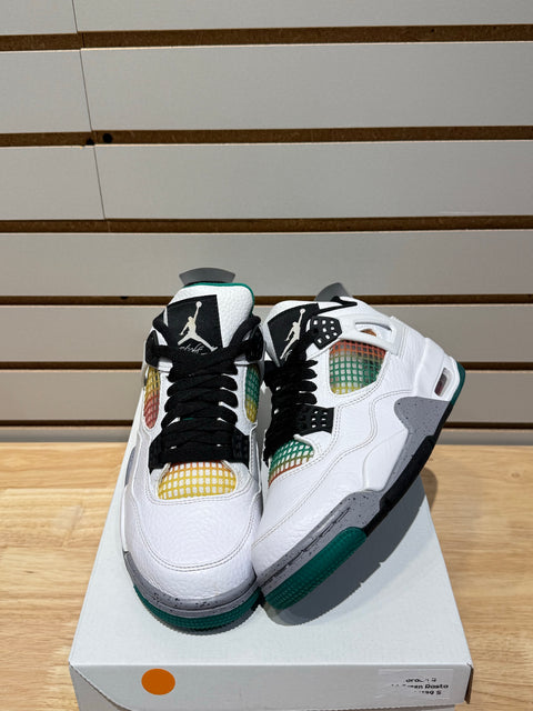 Jordan 4 Retro Lucid Green Rasta (Women's) Sz 5M