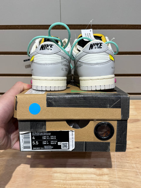Nike Dunk Low Off-White Lot 4 Sz 4M