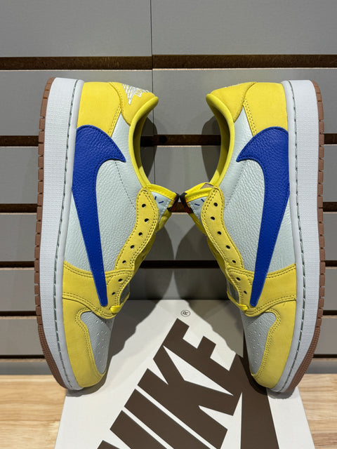 Jordan 1 Retro Low OG SP Travis Scott Canary (Women's) Sz 9M/10.5W