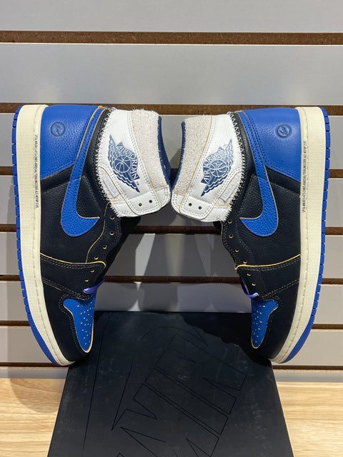 Jordan 1 Retro High OG SP Fragment x Union LA Sport Royal Sz 8.5