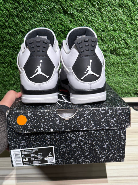 Jordan 4 Retro Military Black Sz 8M