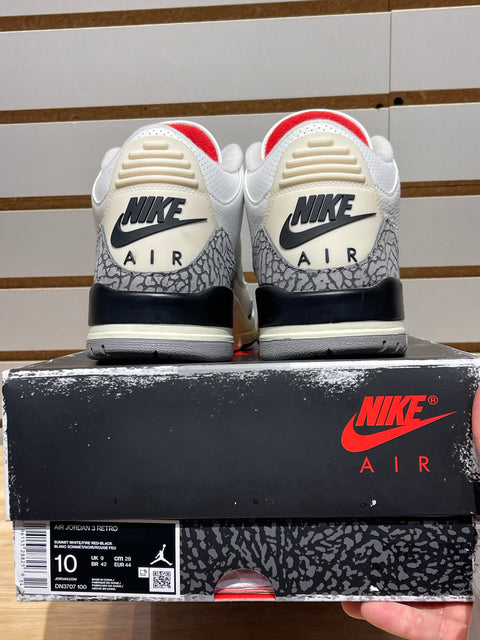 Jordan 3 Retro White Cement Reimagined Sz 10