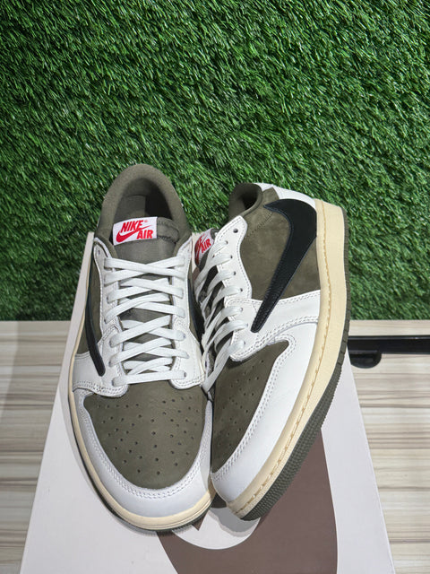 Jordan 1 Retro Low OG SP Travis Scott Medium Olive Sz 10.5