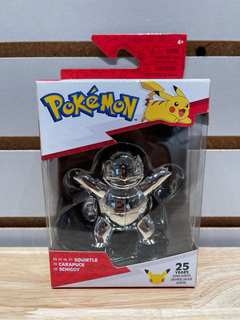 Pokémon Squirtle 25th Anniversary Silver Figure Starters Series 1