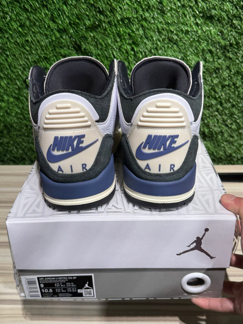 Jordan 3 Retro OG SP A Ma Maniére Diffused Blue Sz 9M
