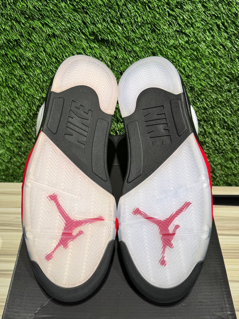 Jordan 5 Retro Fire Red Silver Tongue (2020) Sz 11M