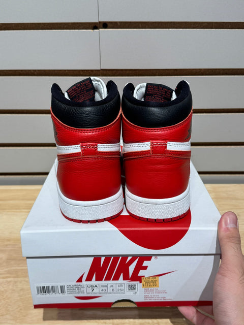 Jordan 1 Retro High OG Heritage Sz 7