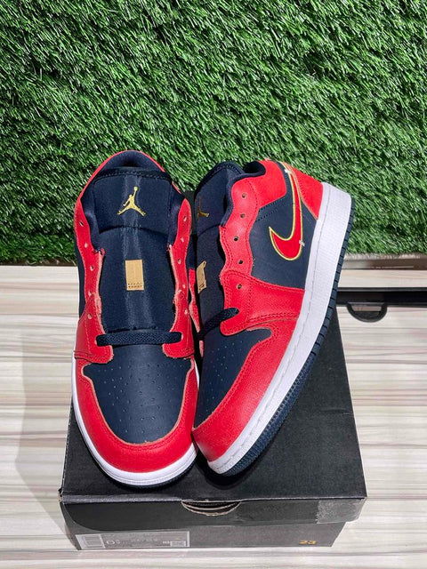 Jordan 1 Low Armory Navy Sport Red (GS) Sz 6.5Y