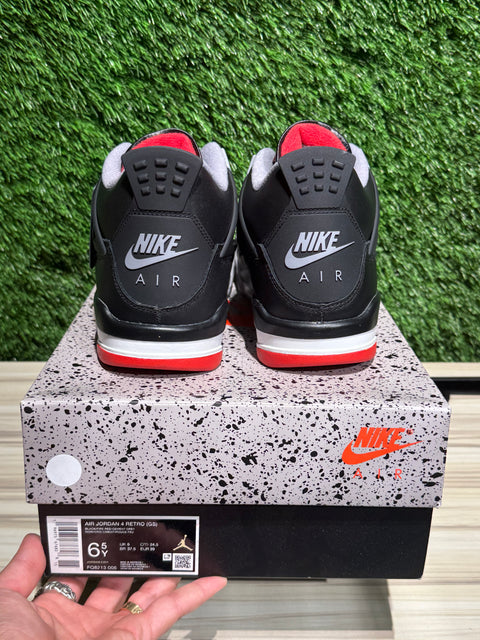 Jordan 4 Retro Bred Reimagined (GS) Sz 6.5Y/8W