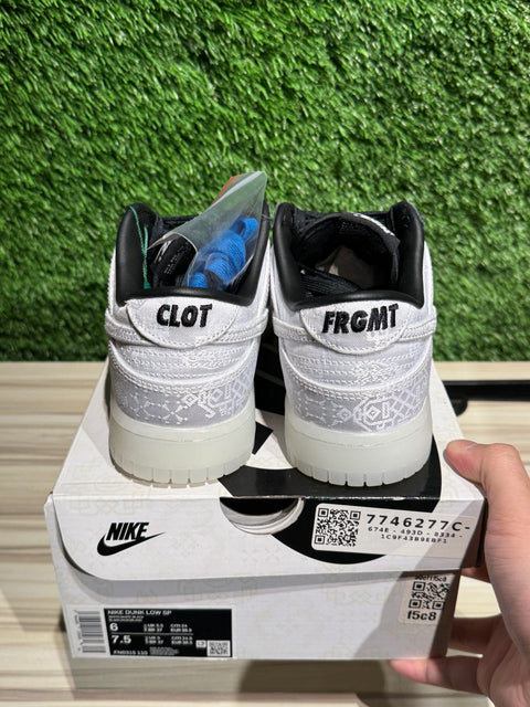 Nike Dunk Low CLOT Fragment White Sz 6M