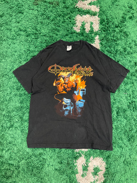 Vintage Ozzfest Ozzy Osbourne Double sided Metal Rock Black T-Shirt