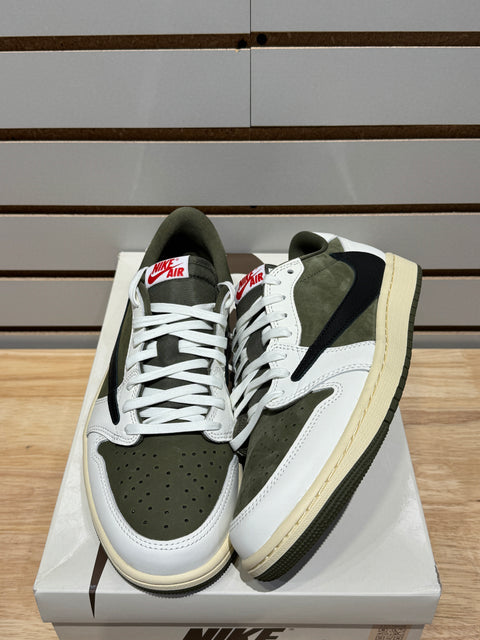 Jordan 1 Retro Low OG SP Travis Scott Medium Olive Sz 9.5