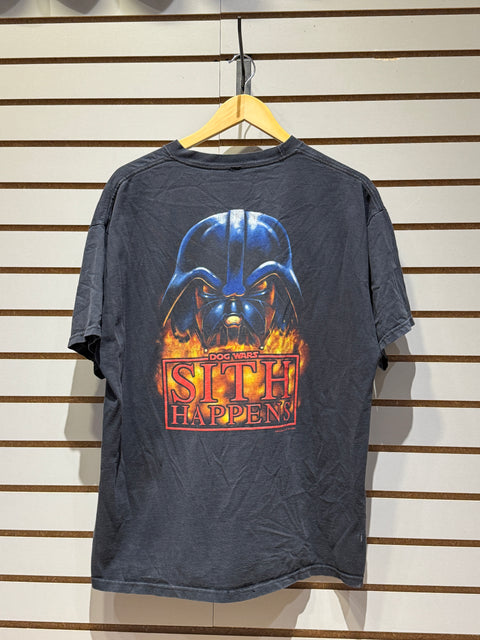 Vintage Y2K Big Dogs Sith Happens Tee Sz L