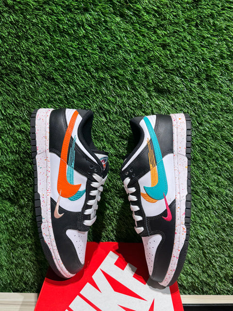 Nike Dunk Low Multiple Swooshes White Washed Teal (Women's) Sz 6.5M