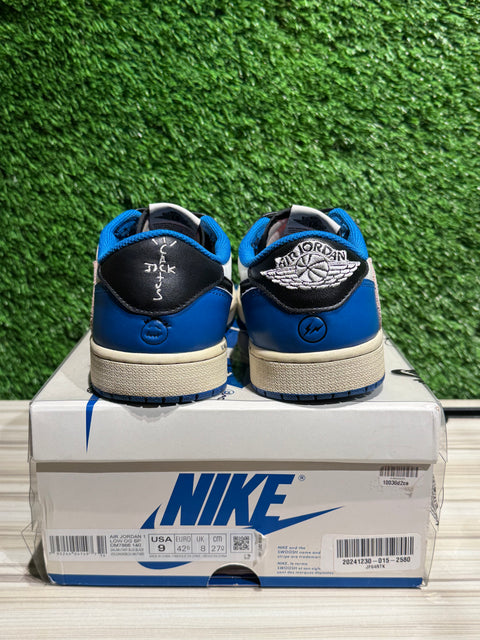 Jordan 1 Retro Low OG SP Fragment x Travis Scott Sz 9