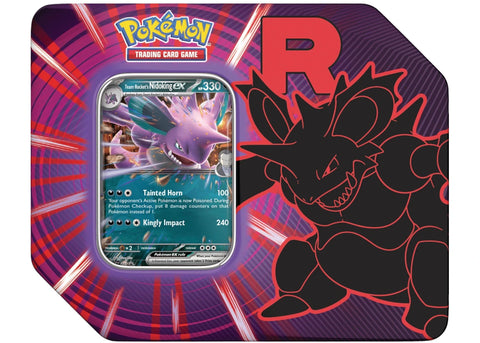 2025 Pokémon Team Rocket Nidoking Ex Tin Case (US)
