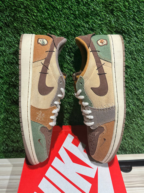 Jordan 1 Retro Low OG Zion Williamson Voodoo Sz 10.5