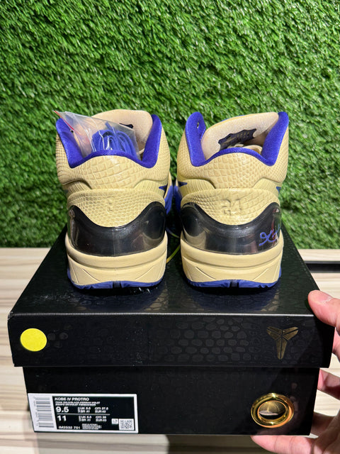 Nike Kobe 4 Protro FC Barcelona Team Gold Sz 9.5
