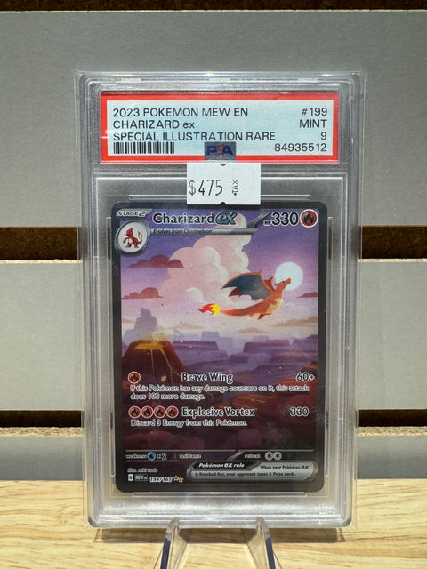 2023 Pokémon Mew EN Charizard EX SIR PSA MNT 9