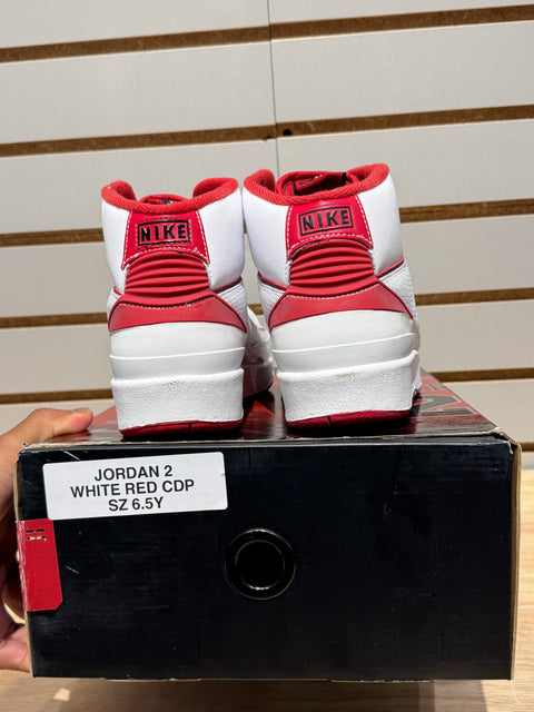 Jordan 2 Retro White Red CDP (2008) (GS) Sz 6.5Y