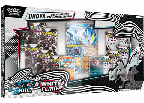 2025 Pokémon Scarlet & Violet Black Bolt & White Flare Unova Heavy Hitters Premium Collection (Costco Exclusive)