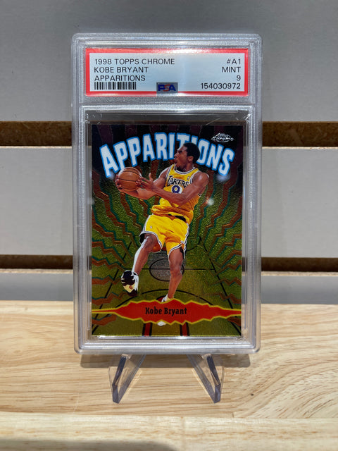 1998 Topps Chrome Kobe Bryant Apparitions #A1 PSA 9