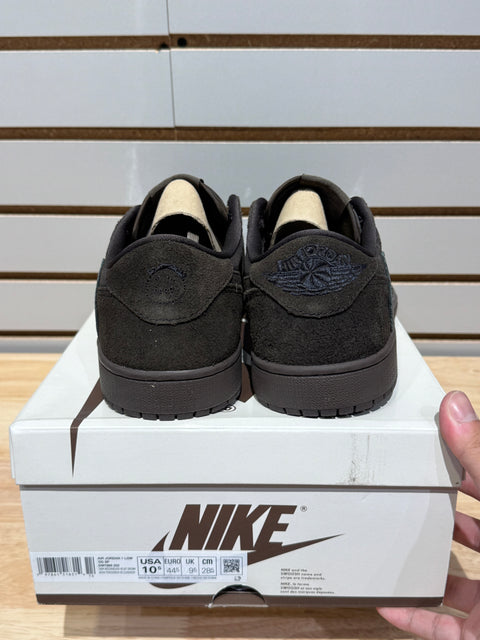 Jordan 1 Retro Low OG SP Travis Scott Velvet Brown Sz 10.5